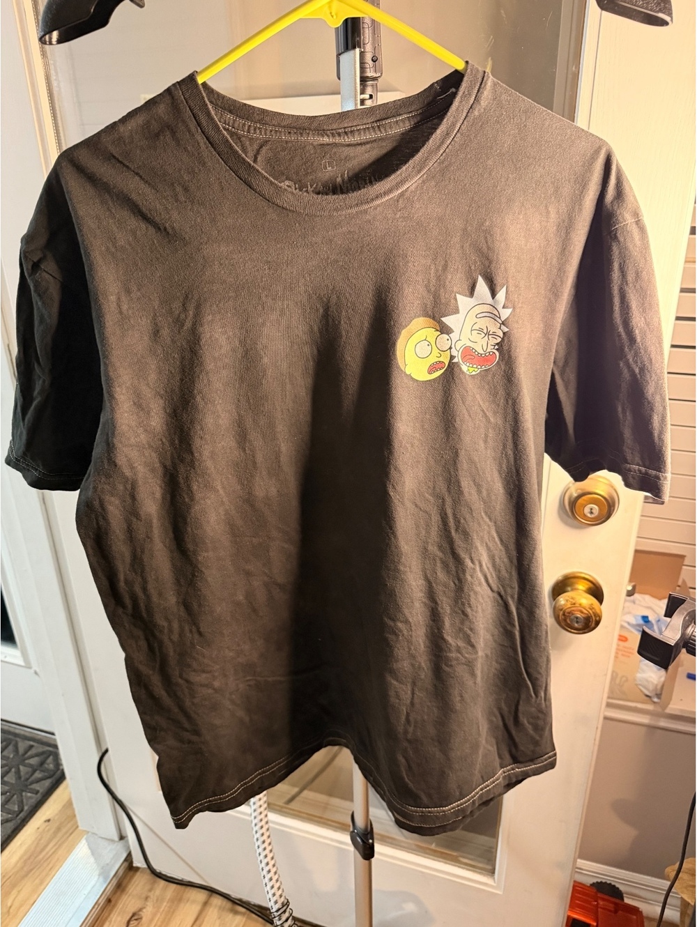 Rick and Morty Wubba Lubba Dub Dub Black Graphic T Shirt